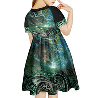New Zealand Matariki Waiti Kid Short Sleeve Dress Waimori and The Origin Of Life LT9 - Polynesian Pride