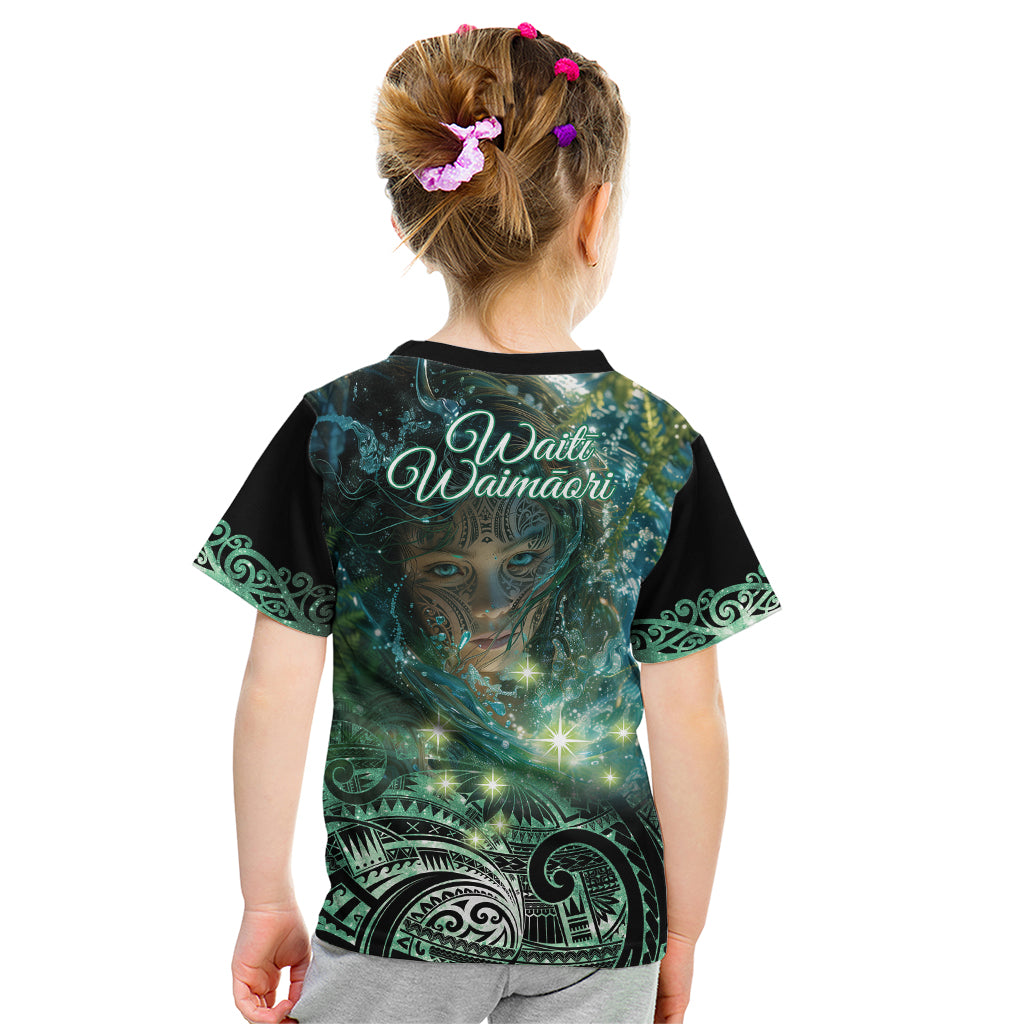 New Zealand Matariki Waiti Kid T Shirt Waimori and The Origin Of Life LT9 - Polynesian Pride