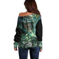 New Zealand Matariki Waiti Off Shoulder Sweater Waimori and The Origin Of Life LT9 - Polynesian Pride