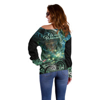 New Zealand Matariki Waiti Off Shoulder Sweater Waimori and The Origin Of Life LT9 - Polynesian Pride