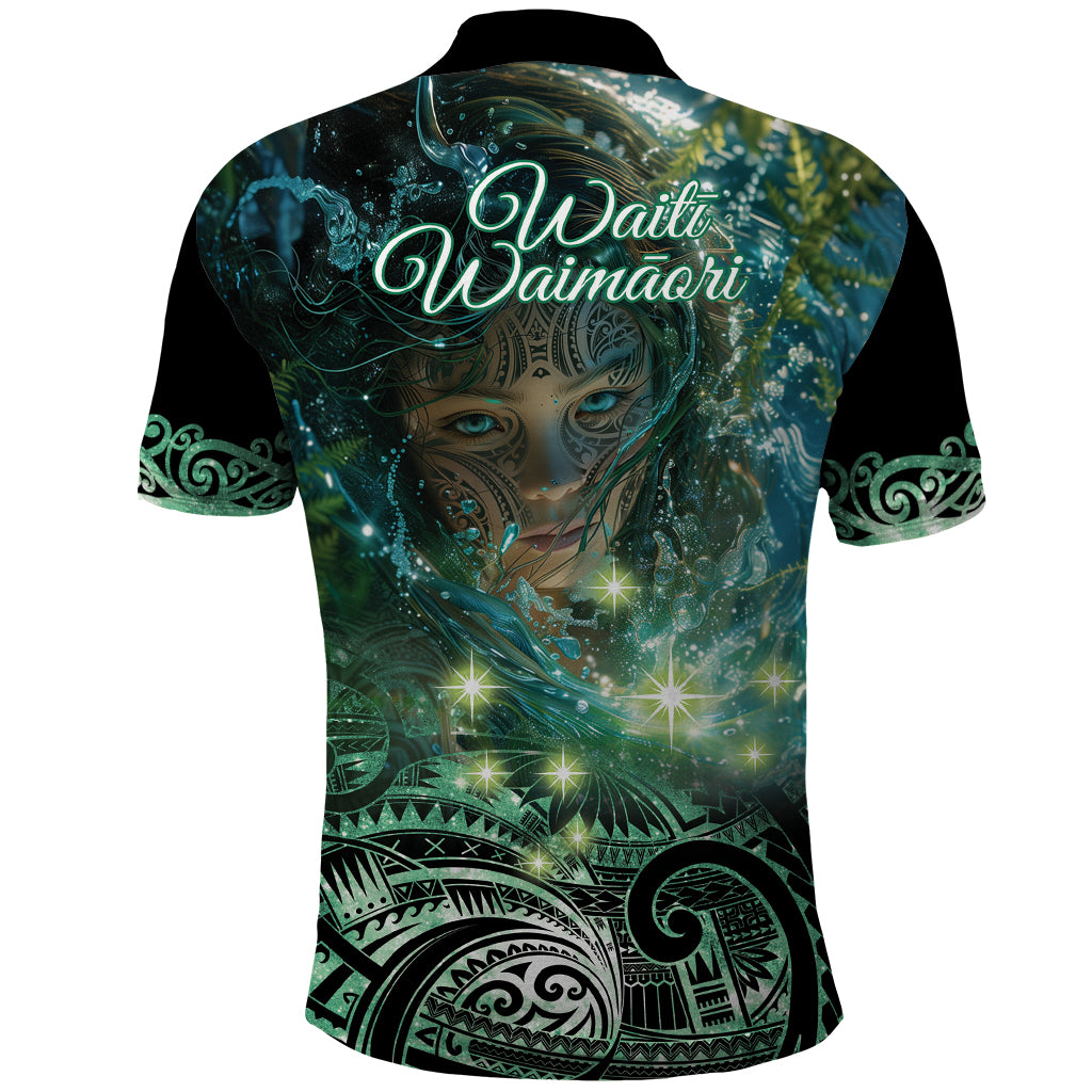 New Zealand Matariki Waiti Polo Shirt Waimori and The Origin Of Life LT9 - Polynesian Pride