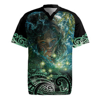 New Zealand Matariki Waiti Rugby Jersey Waimori and The Origin Of Life LT9 Black - Polynesian Pride