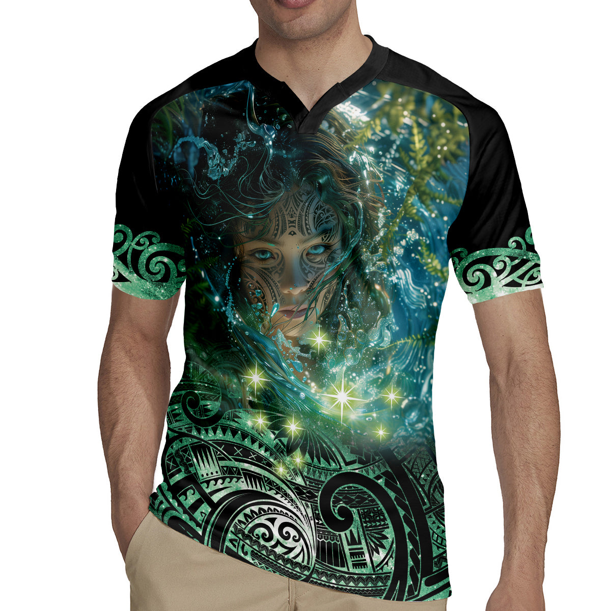 New Zealand Matariki Waiti Rugby Jersey Waimori and The Origin Of Life LT9 - Polynesian Pride