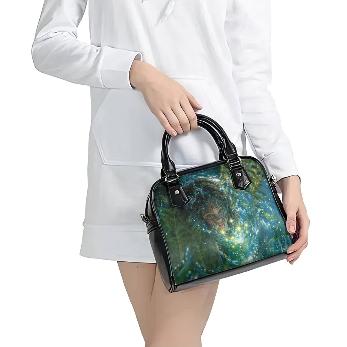 New Zealand Matariki Waiti Shoulder Handbag Waimori and The Origin Of Life LT9 - Polynesian Pride