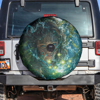 New Zealand Matariki Waiti Spare Tire Cover Waimori and The Origin Of Life LT9 Black - Polynesian Pride