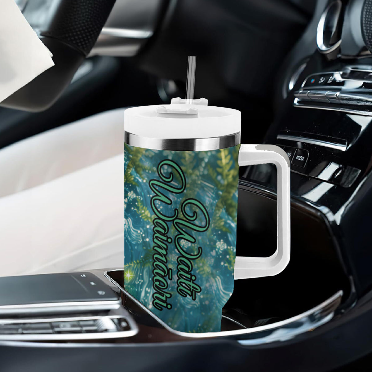 New Zealand Matariki Waiti Tumbler With Handle Waimori and The Origin Of Life LT9 - Polynesian Pride