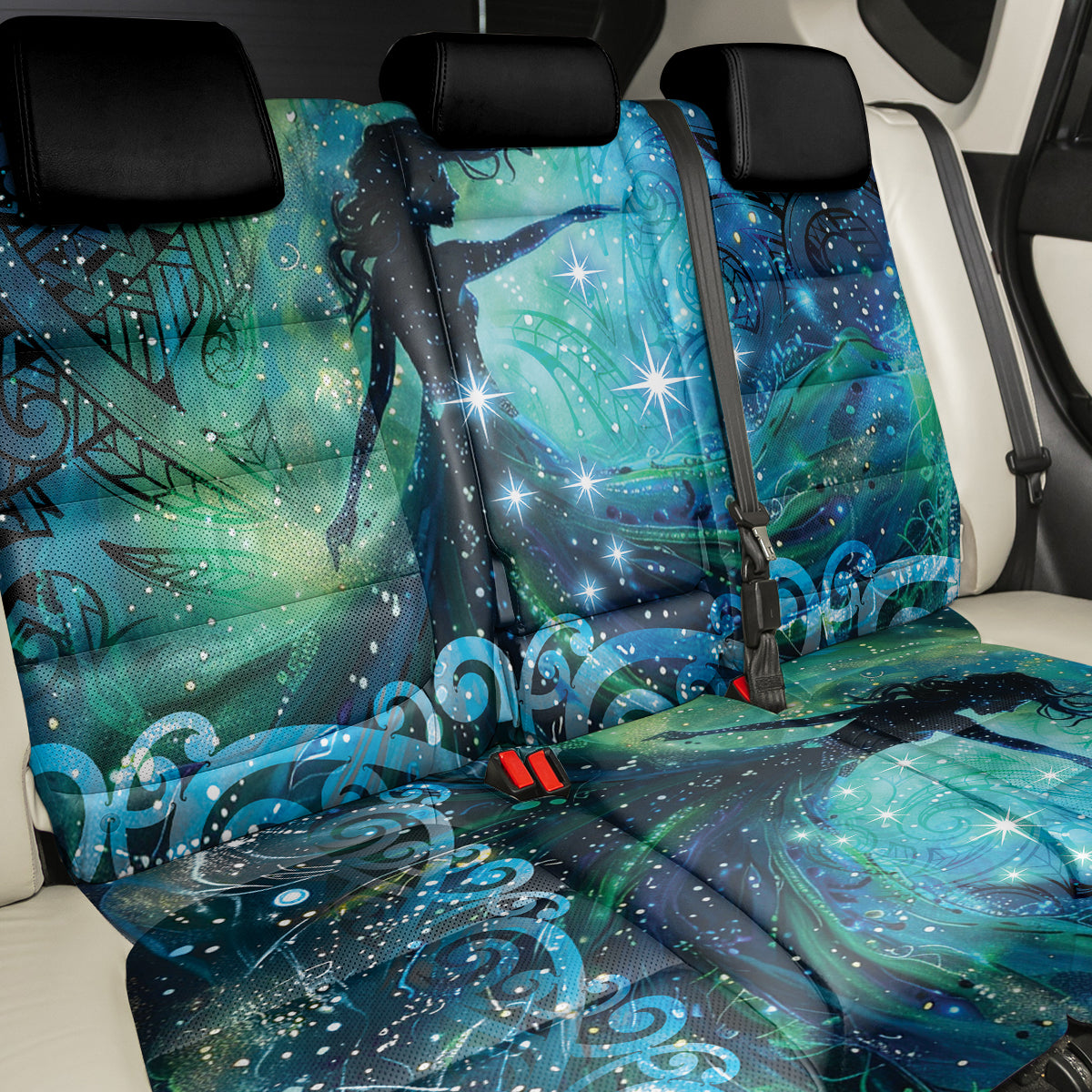 New Zealand Matariki Hiwa-i-te-rangi Back Car Seat Cover Titiro ki nga Whetu Wishing Star LT9 - Polynesian Pride