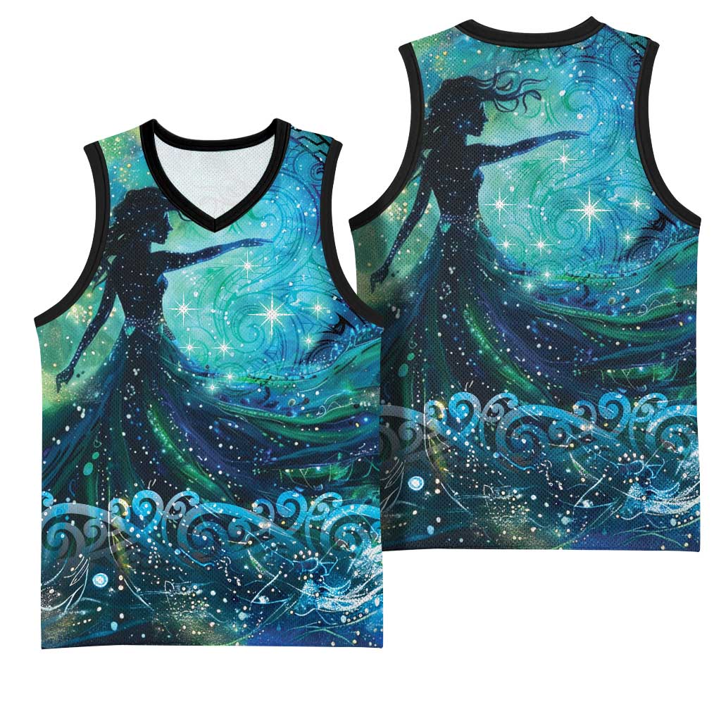 New Zealand Matariki Hiwa-i-te-rangi Basketball Jersey Titiro ki nga Whetu Wishing Star LT9 - Polynesian Pride