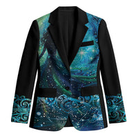 New Zealand Matariki Hiwa-i-te-rangi Blazer Titiro ki nga Whetu Wishing Star LT9 Unisex Black - Polynesian Pride