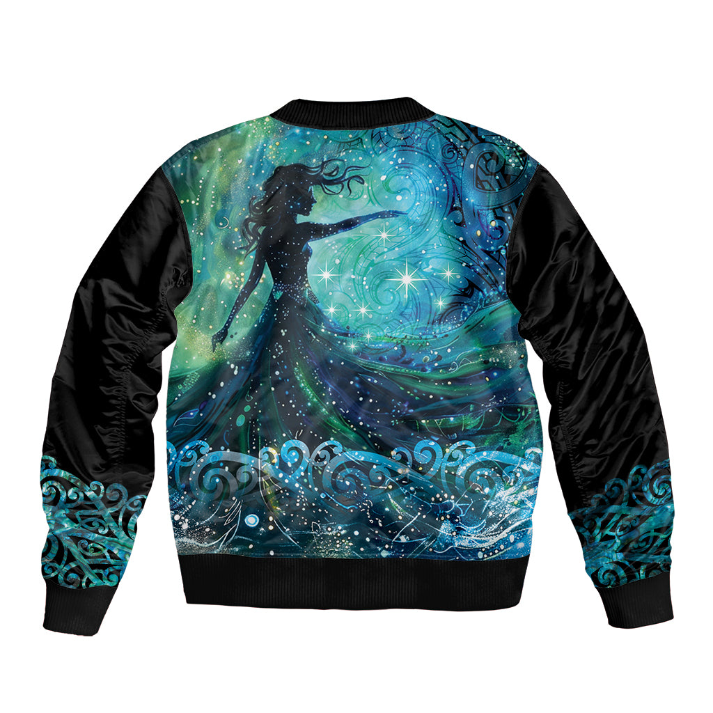 New Zealand Matariki Hiwa-i-te-rangi Bomber Jacket Titiro ki nga Whetu Wishing Star LT9 - Polynesian Pride