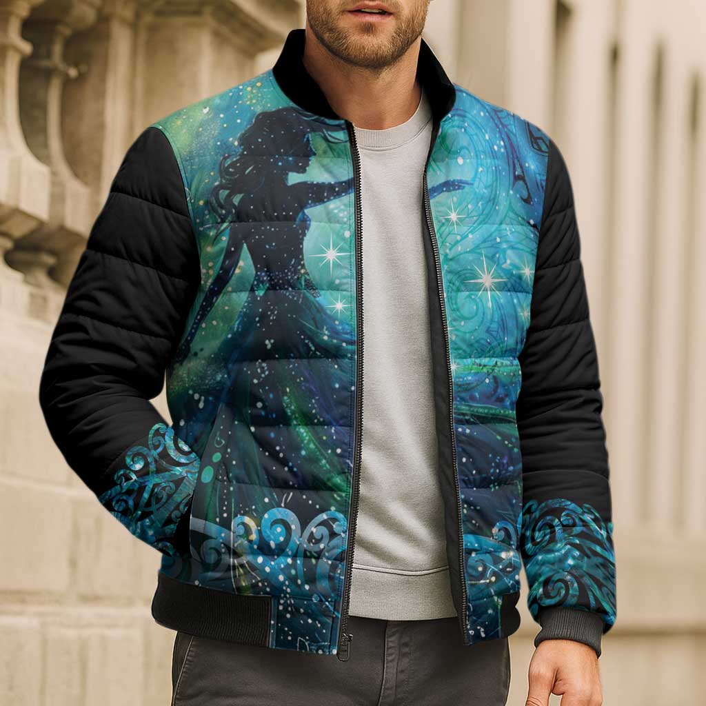 New Zealand Matariki Hiwa-i-te-rangi Bomber Puffer Jacket Titiro ki nga Whetu Wishing Star LT9 - Polynesian Pride