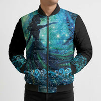 New Zealand Matariki Hiwa-i-te-rangi Bomber Puffer Jacket Titiro ki nga Whetu Wishing Star LT9 - Polynesian Pride