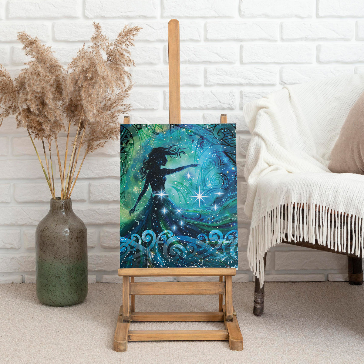 New Zealand Matariki Hiwa-i-te-rangi Canvas Wall Art Titiro ki nga Whetu Wishing Star LT9 - Polynesian Pride