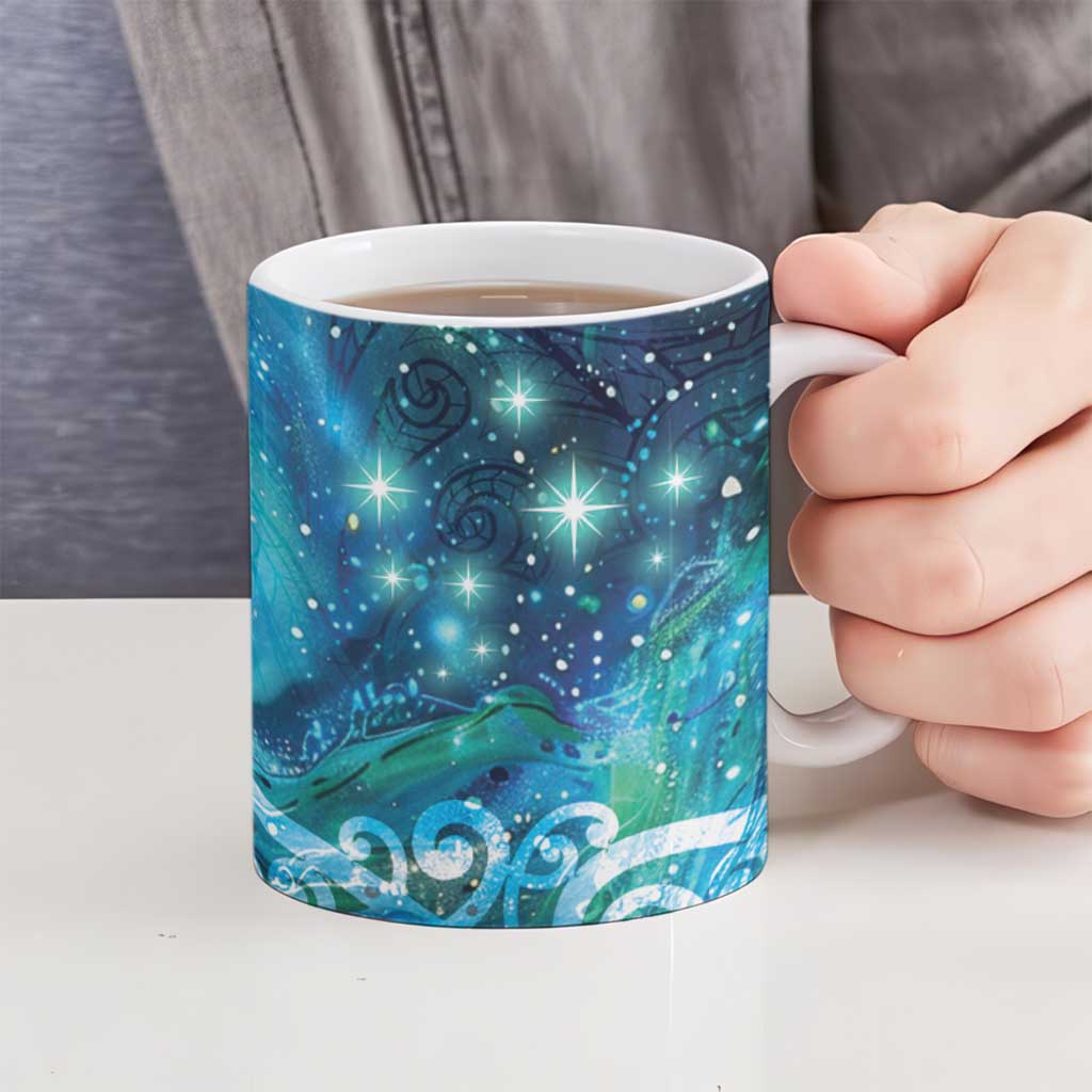 New Zealand Matariki Hiwa-i-te-rangi Ceramic Mug Titiro ki nga Whetu Wishing Star LT9 - Polynesian Pride