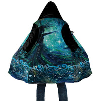New Zealand Matariki Hiwa-i-te-rangi Cloak Titiro ki nga Whetu Wishing Star LT9 Unisex Black - Polynesian Pride