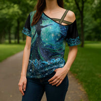 New Zealand Matariki Hiwa-i-te-rangi Cross Shoulder Shirt Titiro ki nga Whetu Wishing Star LT9 - Polynesian Pride