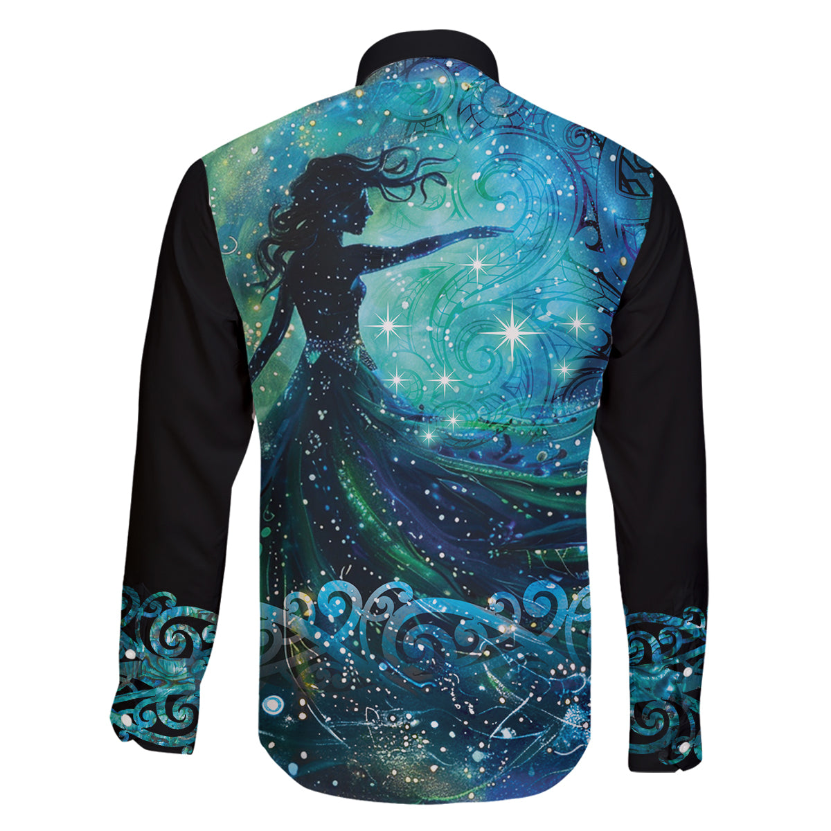 New Zealand Matariki Hiwa-i-te-rangi Family Matching Mermaid Dress and Hawaiian Shirt Titiro ki nga Whetu Wishing Star LT9 - Polynesian Pride
