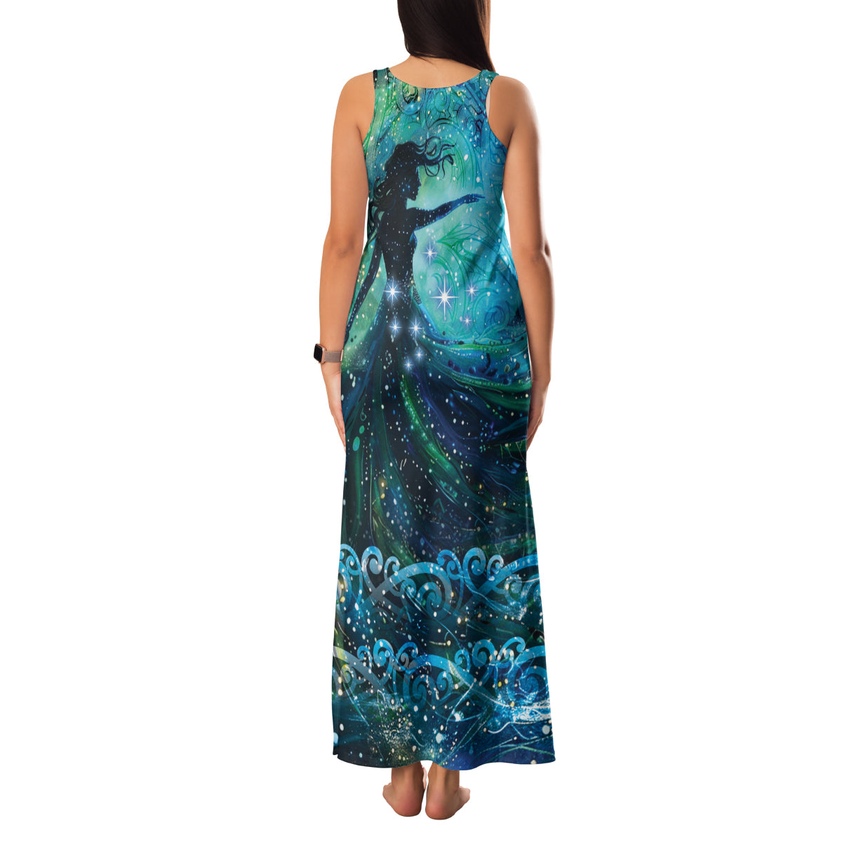New Zealand Matariki Hiwa-i-te-rangi Family Matching Tank Maxi Dress and Hawaiian Shirt Titiro ki nga Whetu Wishing Star LT9 - Polynesian Pride