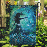 New Zealand Matariki Hiwa-i-te-rangi Garden Flag Titiro ki nga Whetu Wishing Star LT9 Garden Flag Black - Polynesian Pride