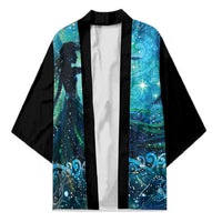 New Zealand Matariki Hiwa-i-te-rangi Kimono Titiro ki nga Whetu Wishing Star LT9 Unisex Black - Polynesian Pride