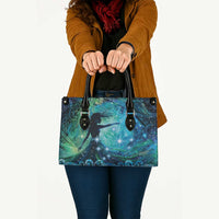 New Zealand Matariki Hiwa-i-te-rangi Leather Bag Titiro ki nga Whetu Wishing Star LT9 Black - Polynesian Pride