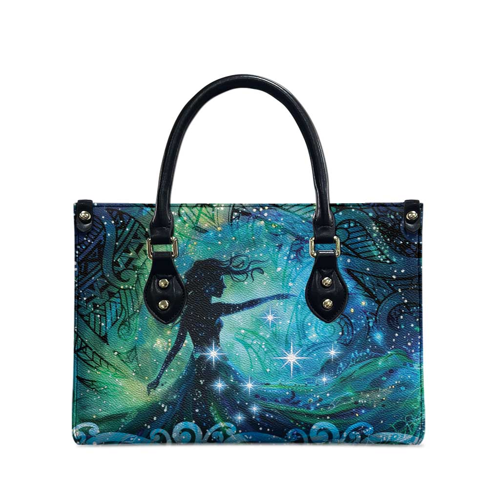 New Zealand Matariki Hiwa-i-te-rangi Leather Bag Titiro ki nga Whetu Wishing Star LT9 - Polynesian Pride