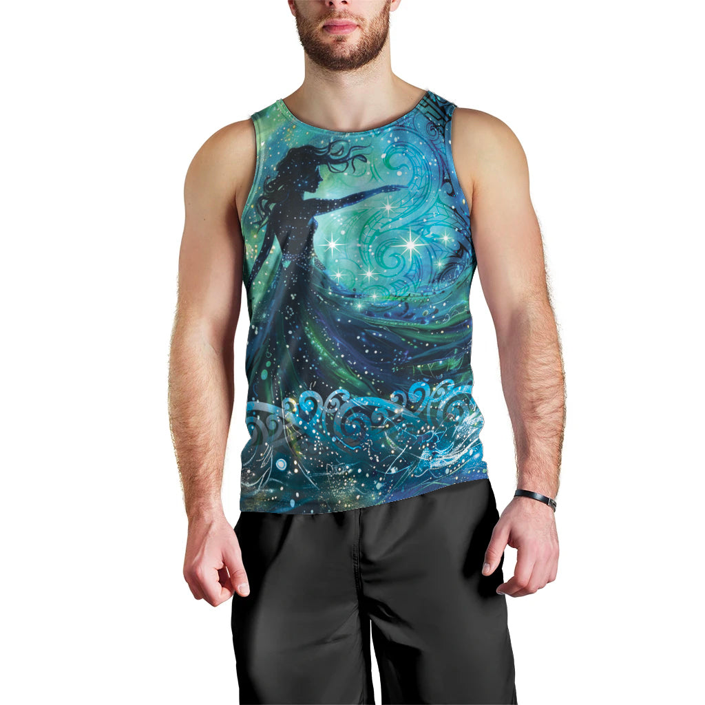 New Zealand Matariki Hiwa-i-te-rangi Men Tank Top Titiro ki nga Whetu Wishing Star LT9 - Polynesian Pride