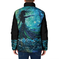 New Zealand Matariki Hiwa-i-te-rangi Padded Jacket Titiro ki nga Whetu Wishing Star LT9 - Polynesian Pride