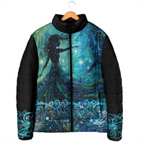 New Zealand Matariki Hiwa-i-te-rangi Padded Jacket Titiro ki nga Whetu Wishing Star LT9 - Polynesian Pride