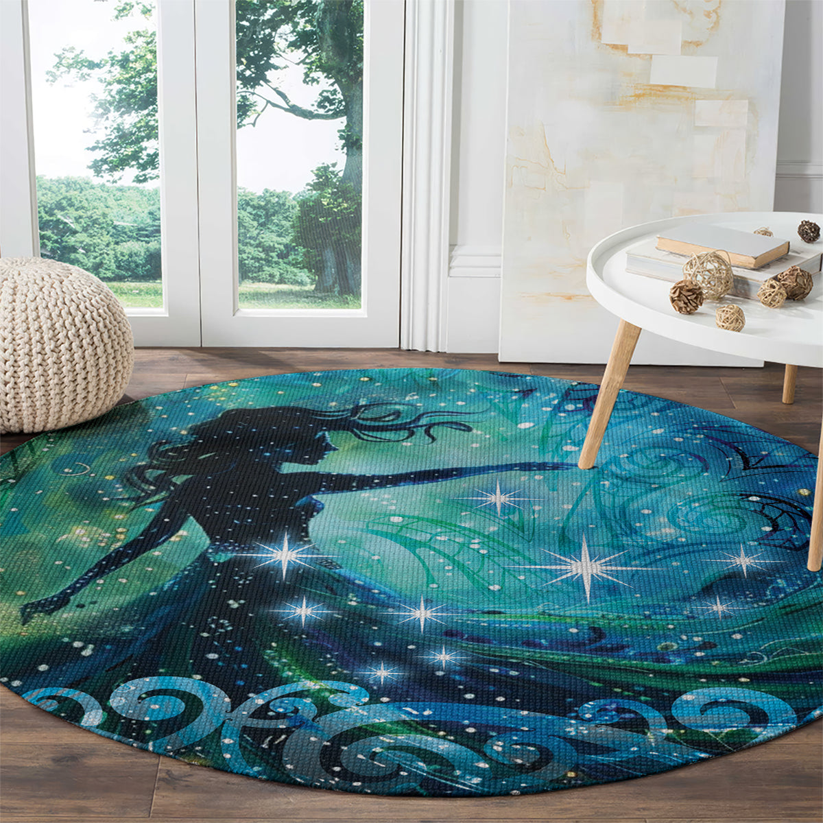New Zealand Matariki Hiwa-i-te-rangi Round Carpet Titiro ki nga Whetu Wishing Star LT9 - Polynesian Pride