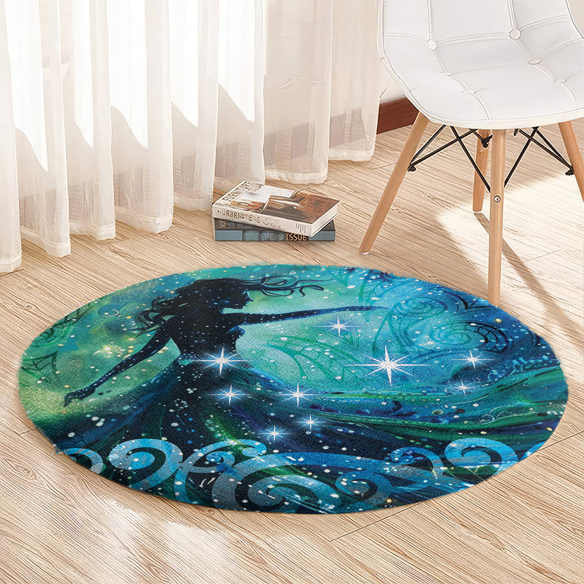 New Zealand Matariki Hiwa-i-te-rangi Round Carpet Titiro ki nga Whetu Wishing Star LT9 - Polynesian Pride