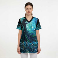 New Zealand Matariki Hiwa-i-te-rangi Scrub Top Titiro ki nga Whetu Wishing Star LT9 - Polynesian Pride