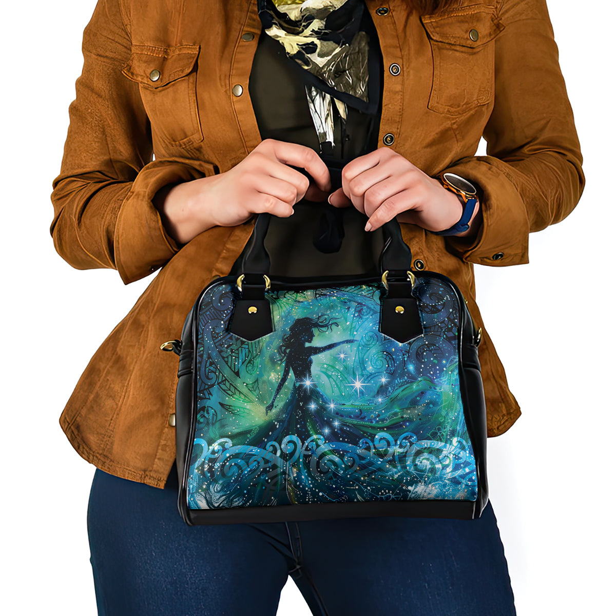 New Zealand Matariki Hiwa-i-te-rangi Shoulder Handbag Titiro ki nga Whetu Wishing Star LT9 - Polynesian Pride