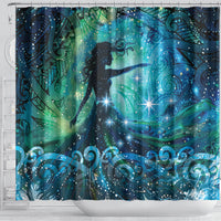 New Zealand Matariki Hiwa-i-te-rangi Shower Curtain Titiro ki nga Whetu Wishing Star LT9 - Polynesian Pride