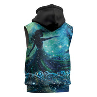 New Zealand Matariki Hiwa-i-te-rangi Sleeveless Hoodie Titiro ki nga Whetu Wishing Star LT9 - Polynesian Pride