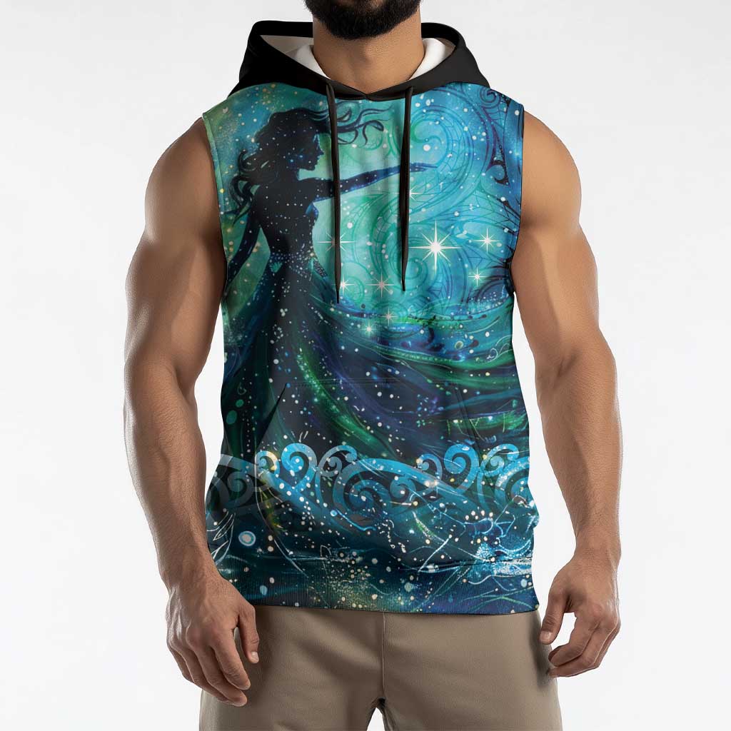 New Zealand Matariki Hiwa-i-te-rangi Sleeveless Hoodie Titiro ki nga Whetu Wishing Star LT9 - Polynesian Pride