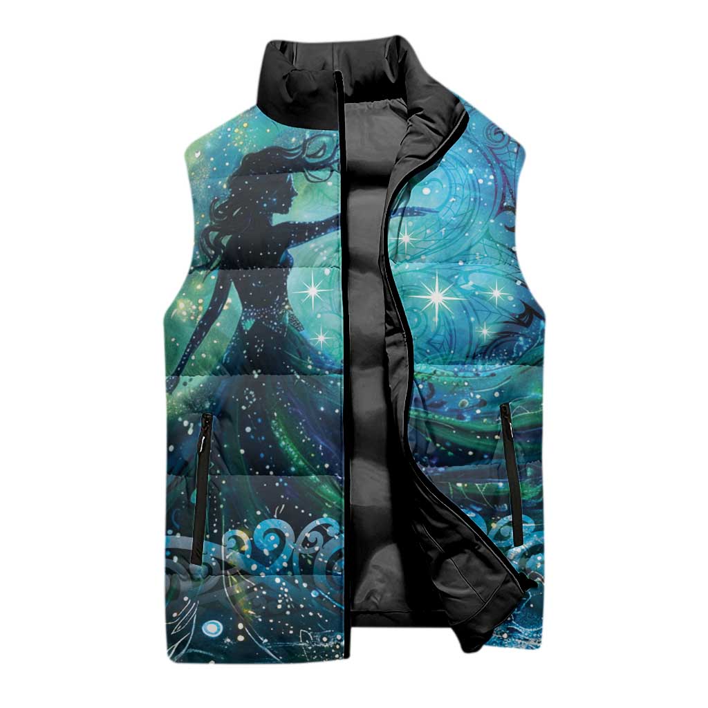 New Zealand Matariki Hiwa-i-te-rangi Sleeveless Puffer Jacket Titiro ki nga Whetu Wishing Star LT9 - Polynesian Pride
