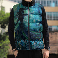 New Zealand Matariki Hiwa-i-te-rangi Sleeveless Puffer Jacket Titiro ki nga Whetu Wishing Star LT9 - Polynesian Pride