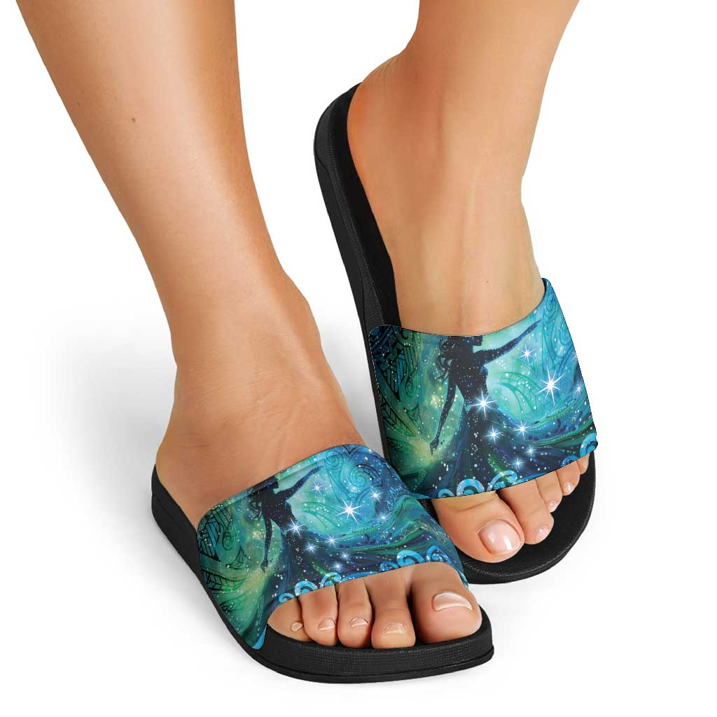 New Zealand Matariki Hiwa-i-te-rangi Slide Sandals Titiro ki nga Whetu Wishing Star LT9 - Polynesian Pride