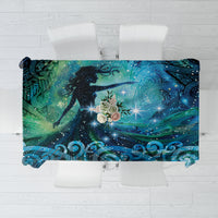 New Zealand Matariki Hiwa-i-te-rangi Tablecloth Titiro ki nga Whetu Wishing Star LT9 Black - Polynesian Pride