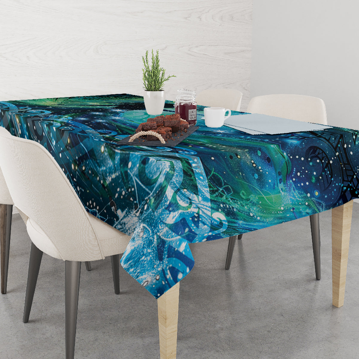 New Zealand Matariki Hiwa-i-te-rangi Tablecloth Titiro ki nga Whetu Wishing Star LT9 - Polynesian Pride