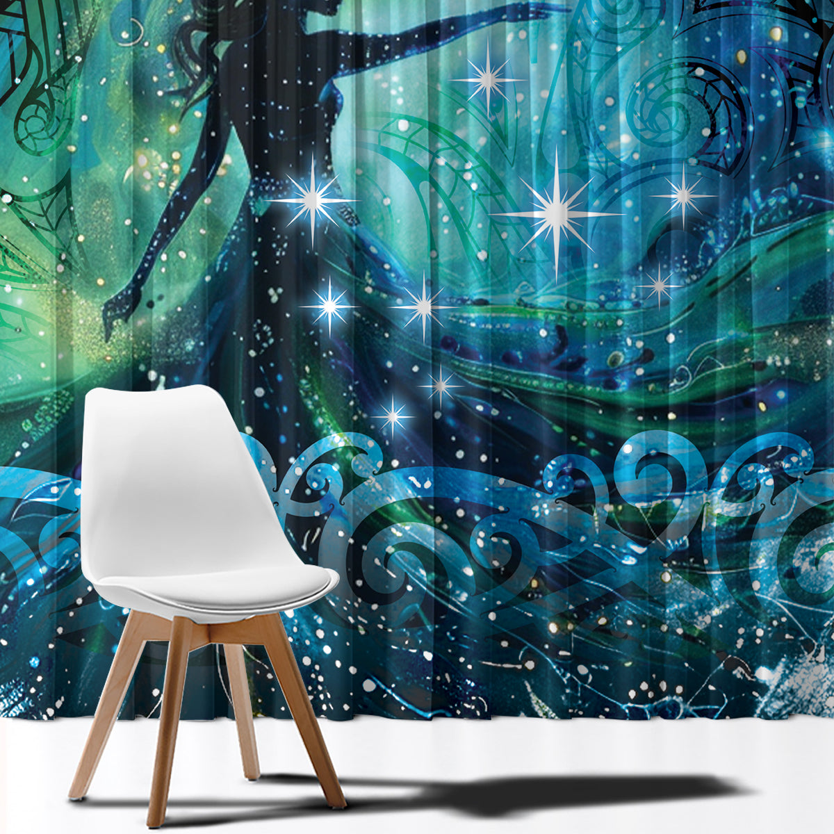 New Zealand Matariki Hiwa-i-te-rangi Window Curtain Titiro ki nga Whetu Wishing Star LT9 - Polynesian Pride