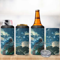 New Zealand Matariki Ururangi 4 in 1 Can Cooler Tumbler The Murmur Of The Wind LT9 - Polynesian Pride