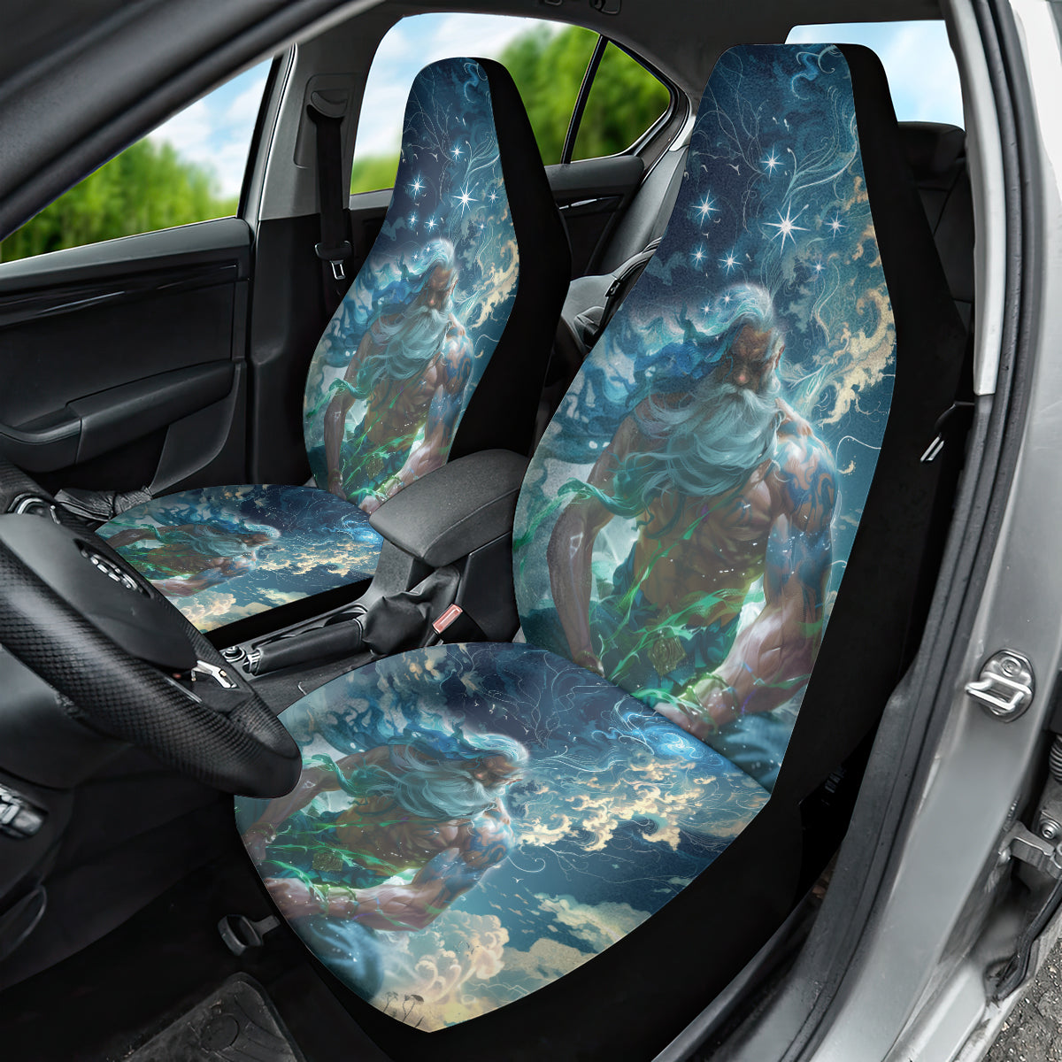New Zealand Matariki Ururangi Car Seat Cover The Murmur Of The Wind LT9 - Polynesian Pride