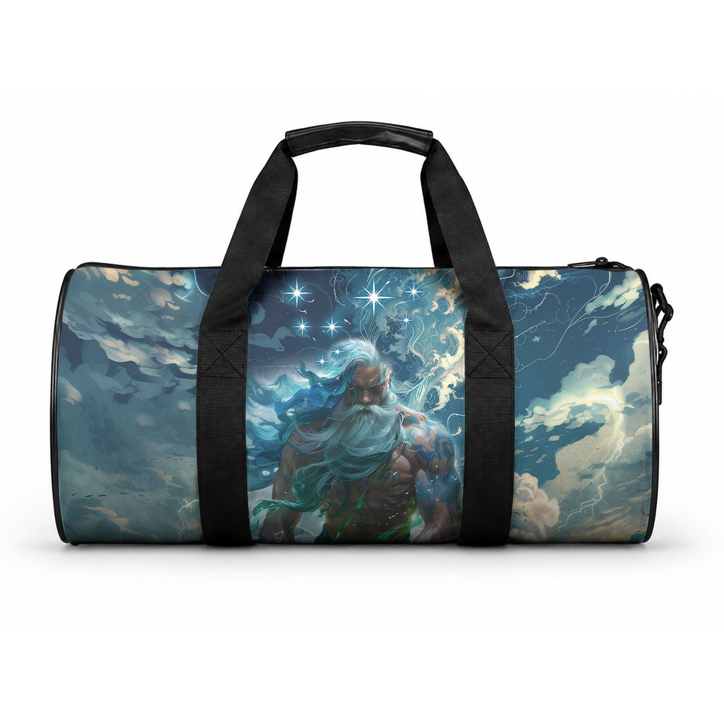 New Zealand Matariki Ururangi Duffle Bag The Murmur Of The Wind LT9 One size Black - Polynesian Pride