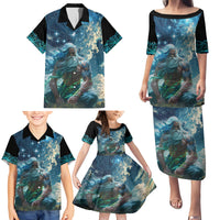 New Zealand Matariki Ururangi Family Matching Puletasi and Hawaiian Shirt The Murmur Of The Wind LT9 - Polynesian Pride