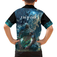 New Zealand Matariki Ururangi Family Matching Summer Maxi Dress and Hawaiian Shirt The Murmur Of The Wind LT9 - Polynesian Pride