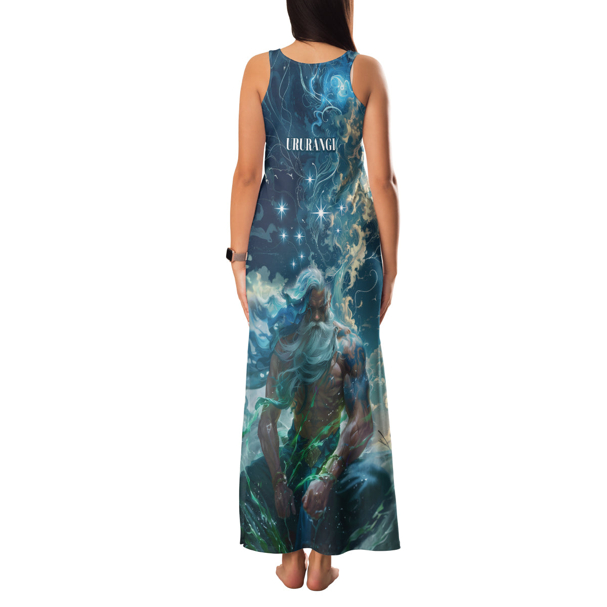 New Zealand Matariki Ururangi Family Matching Tank Maxi Dress and Hawaiian Shirt The Murmur Of The Wind LT9 - Polynesian Pride