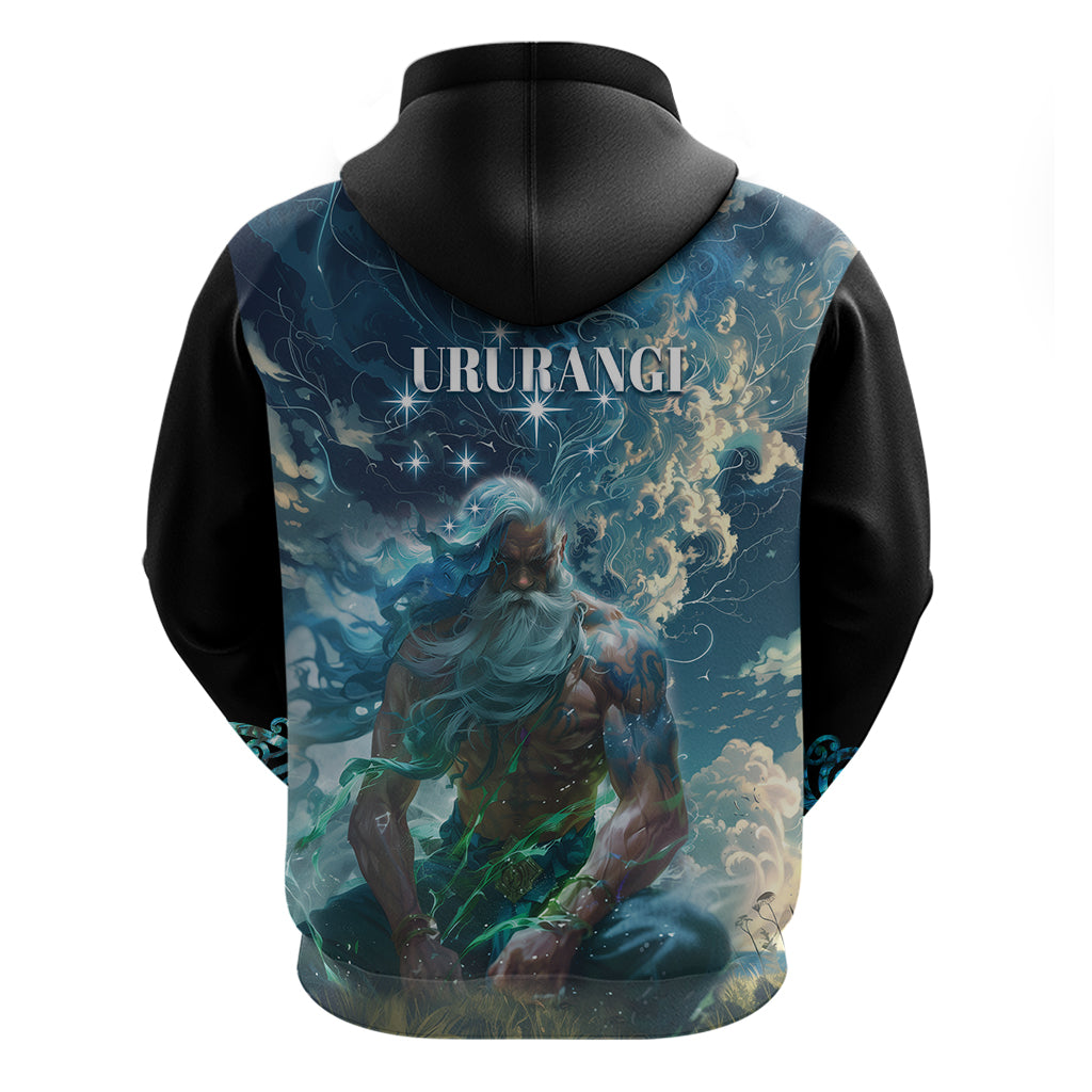 New Zealand Matariki Ururangi Hoodie The Murmur Of The Wind LT9 - Polynesian Pride