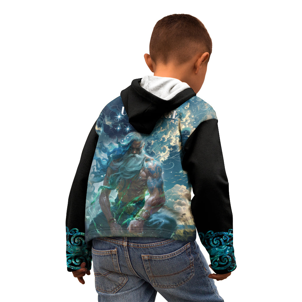 New Zealand Matariki Ururangi Kid Hoodie The Murmur Of The Wind LT9 - Polynesian Pride